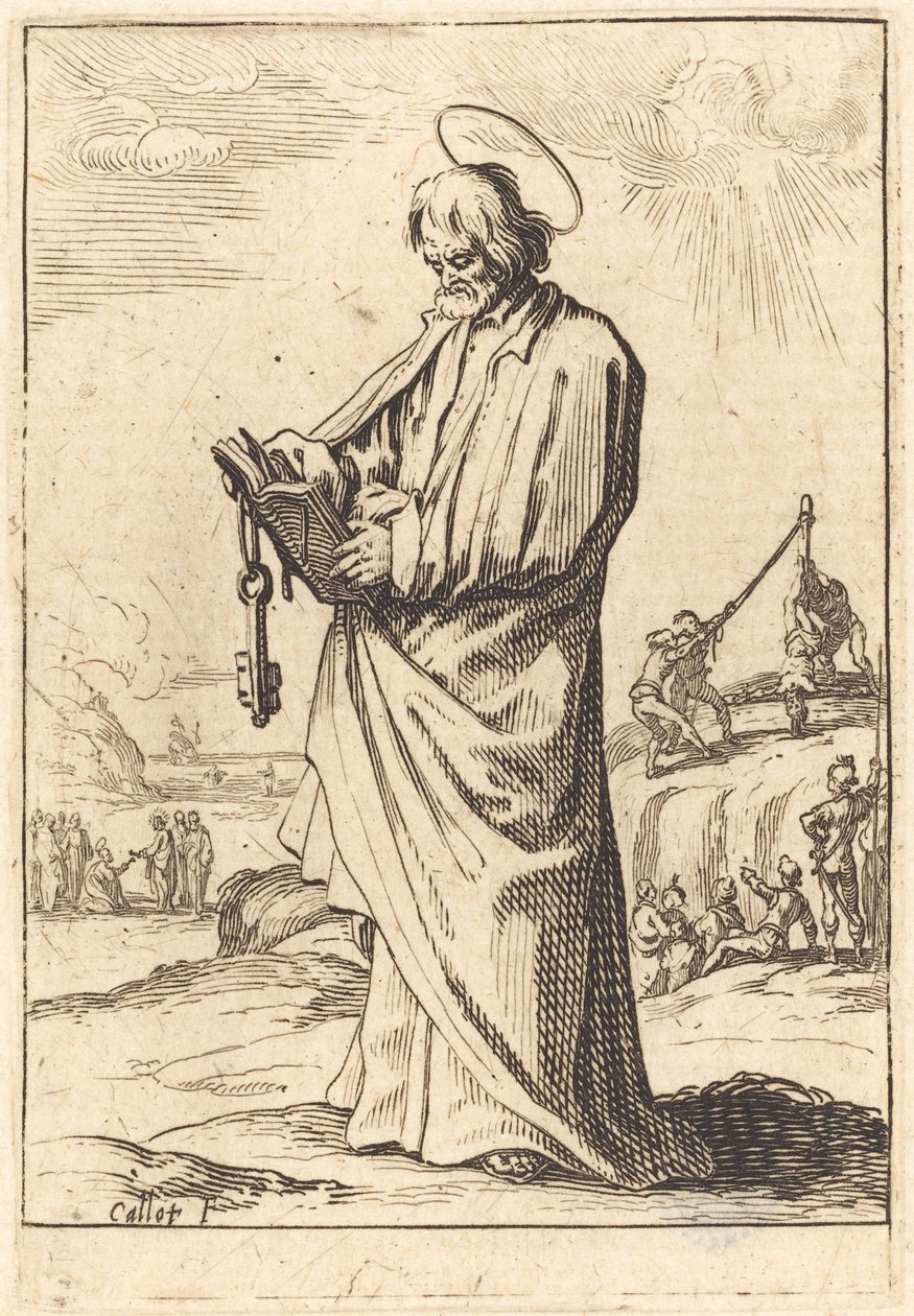 De apostel Petrus door Jacques Callot