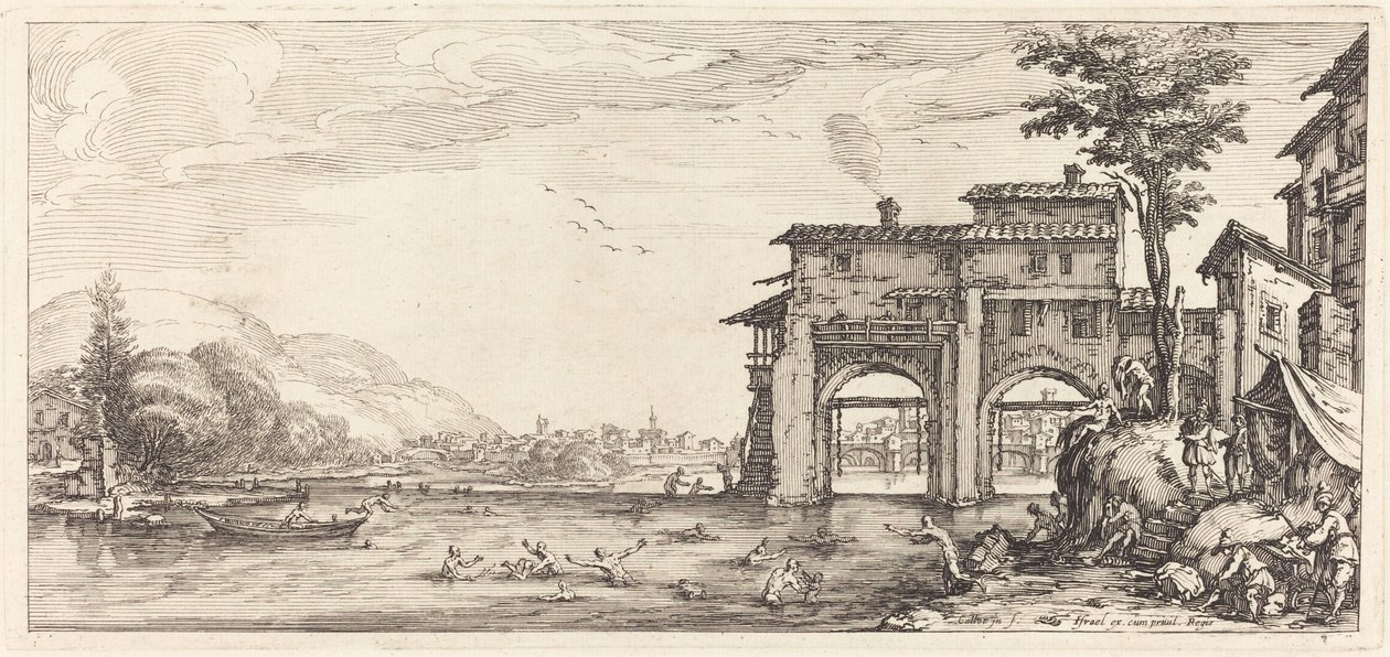 De baders door Jacques Callot