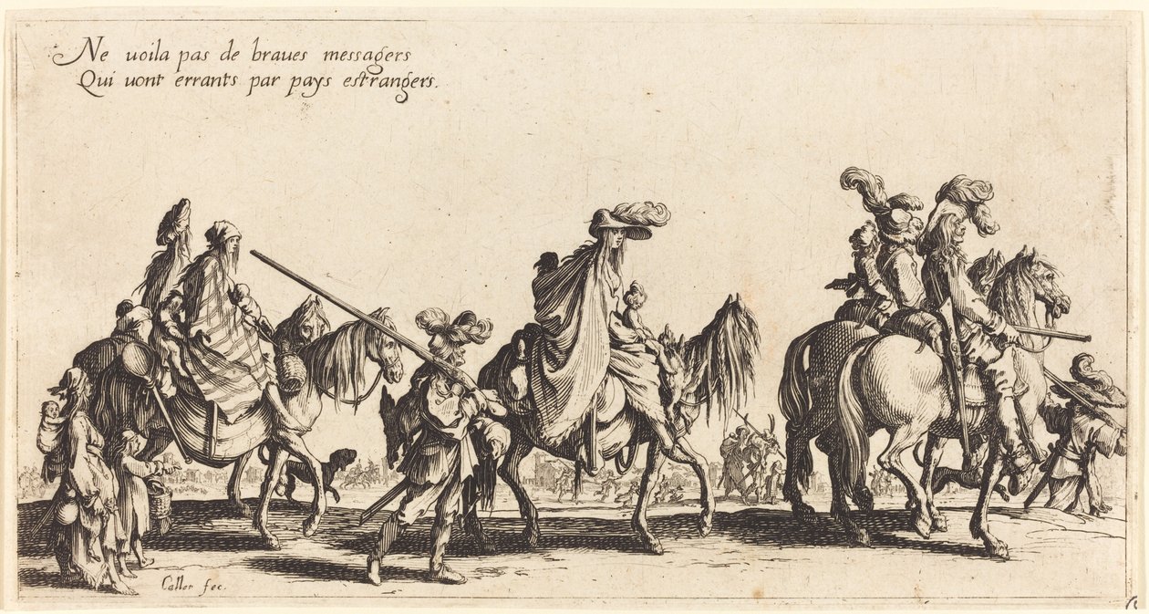 De Zigeuners Mars: De Voorhoede door Jacques Callot