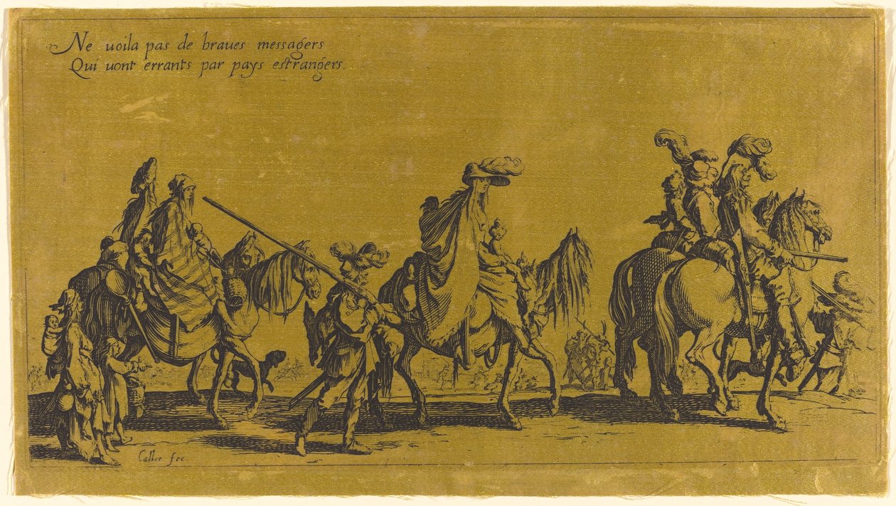 De Bohemiens Mars: De Voorhoede door Jacques Callot