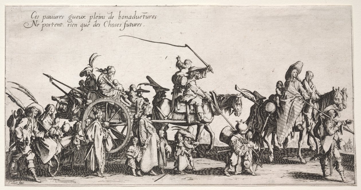 De Bohemiens, ca. 1621-1625 door Jacques Callot