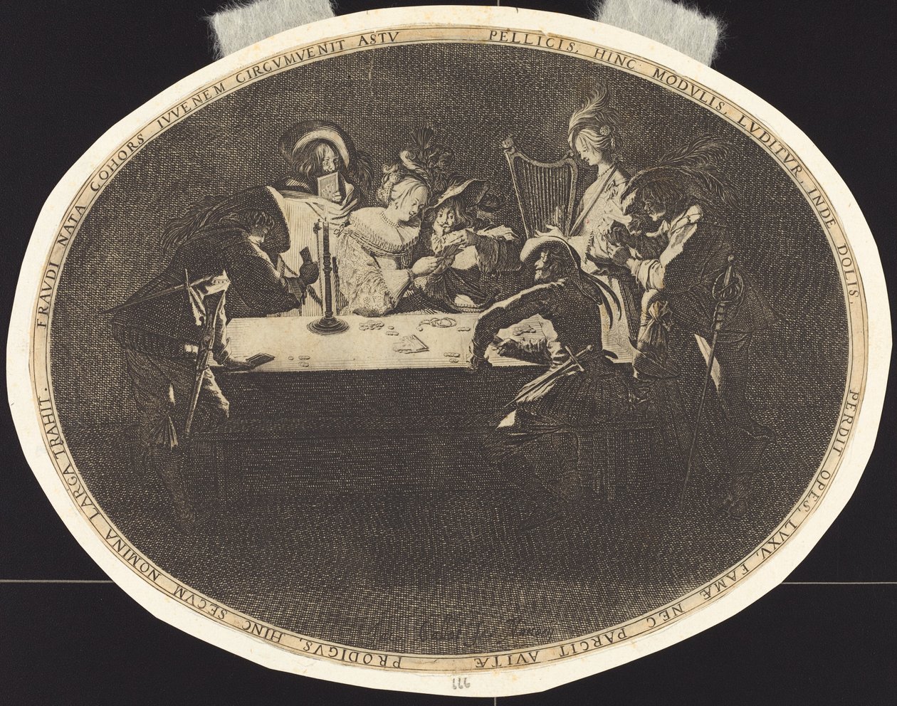 De Kaartspelers door Jacques Callot