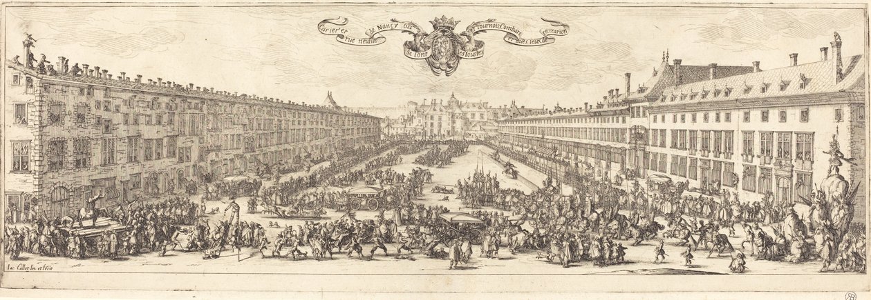 De Carriere in Nancy door Jacques Callot