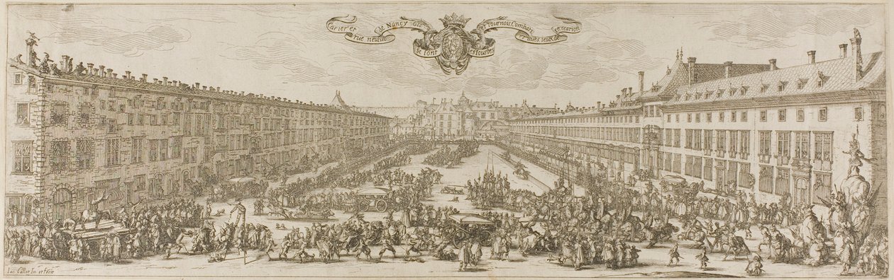 De Carrière in Nancy door Jacques Callot