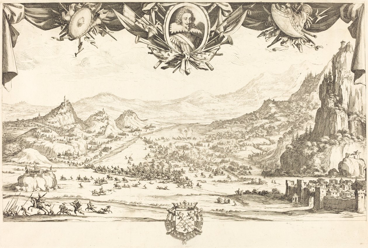 Het gevecht van Avigliana door Jacques Callot