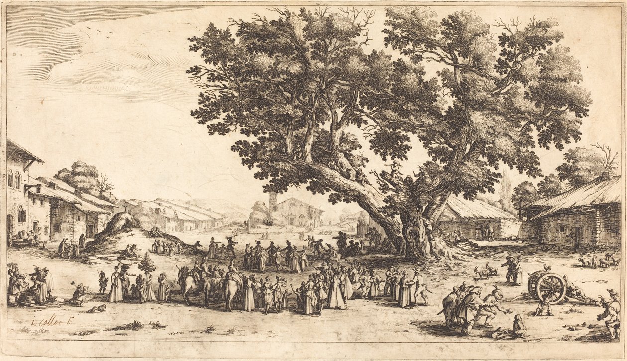 De Kermis in Xeuilley door Jacques Callot