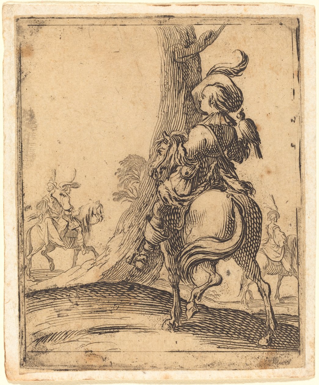 De Valkenier door Jacques Callot
