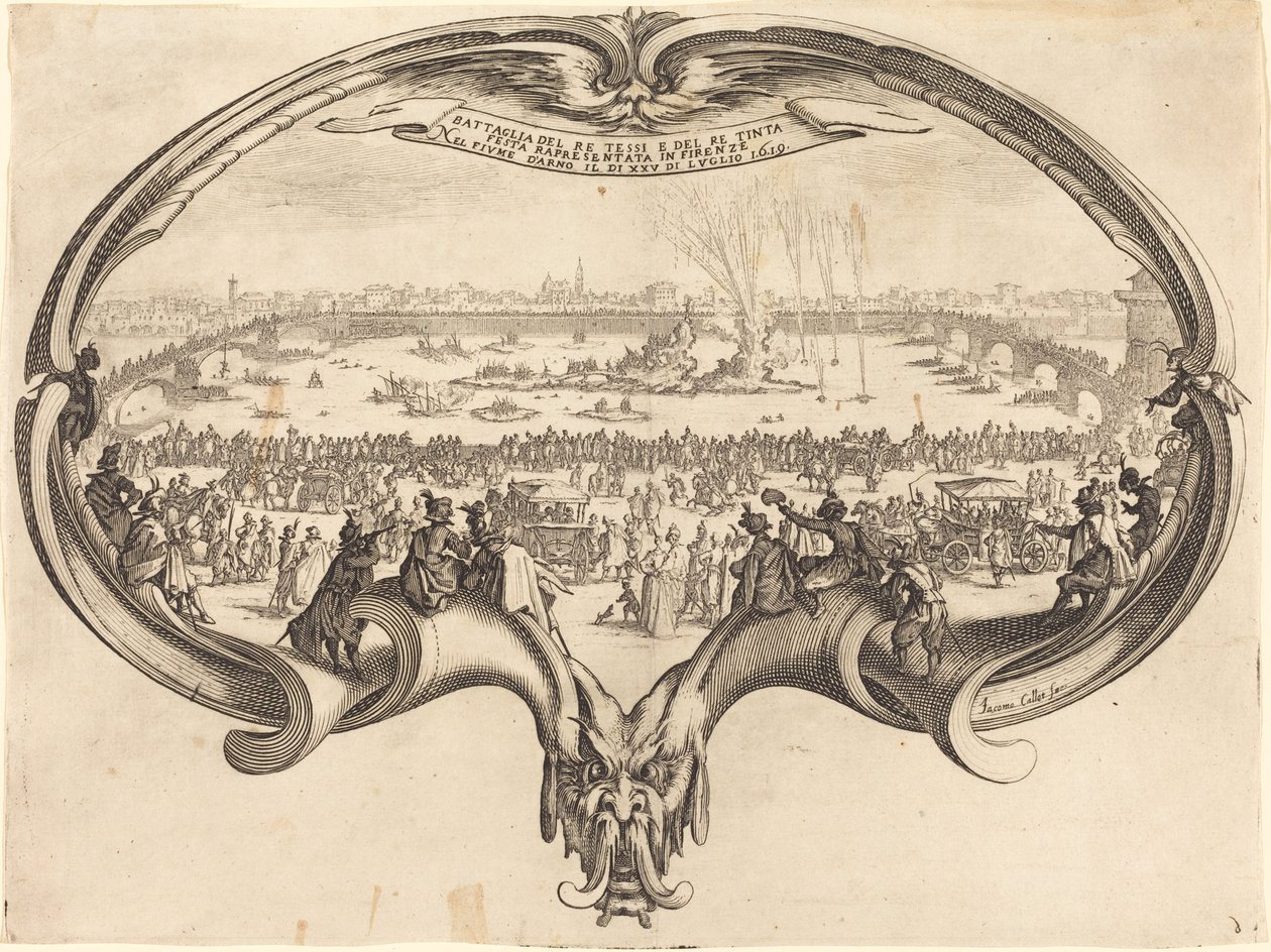 De waaier door Jacques Callot