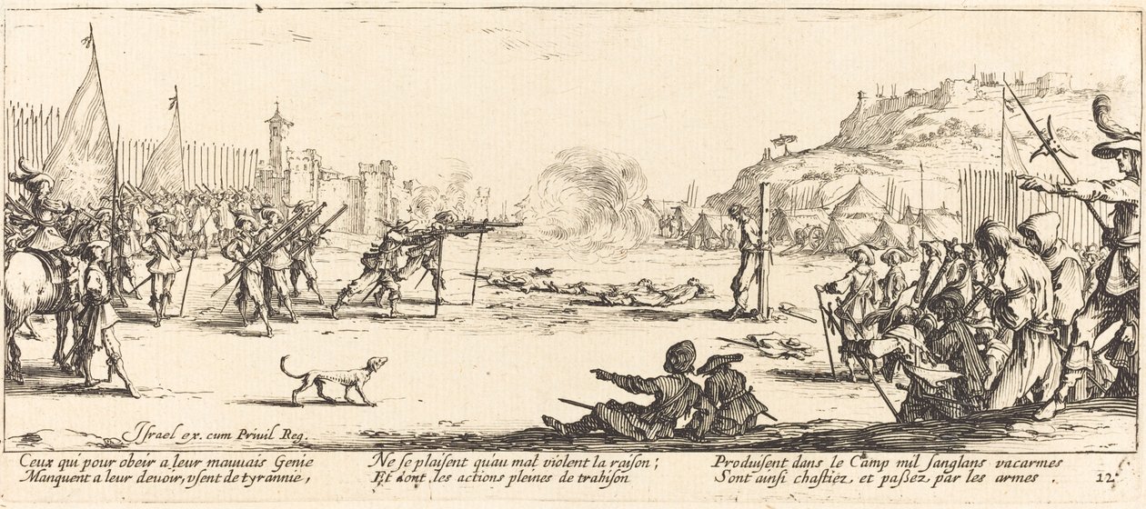Het Vuurpeloton door Jacques Callot