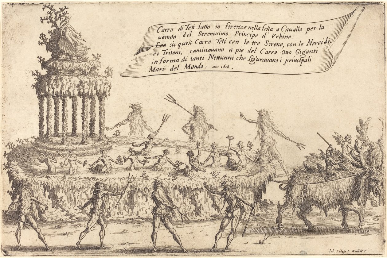 De Vlot van Thetis door Jacques Callot