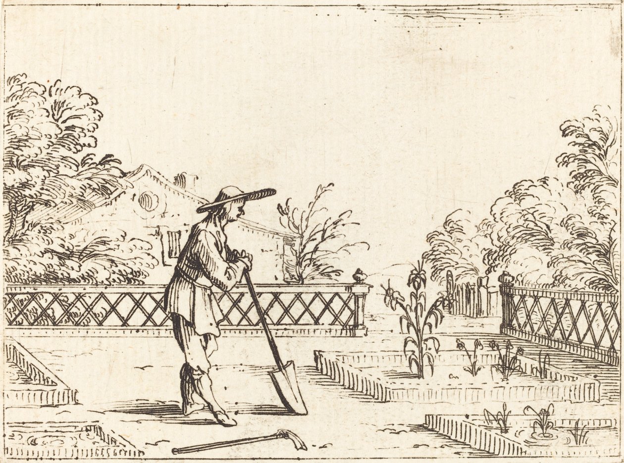 De tuinman door Jacques Callot