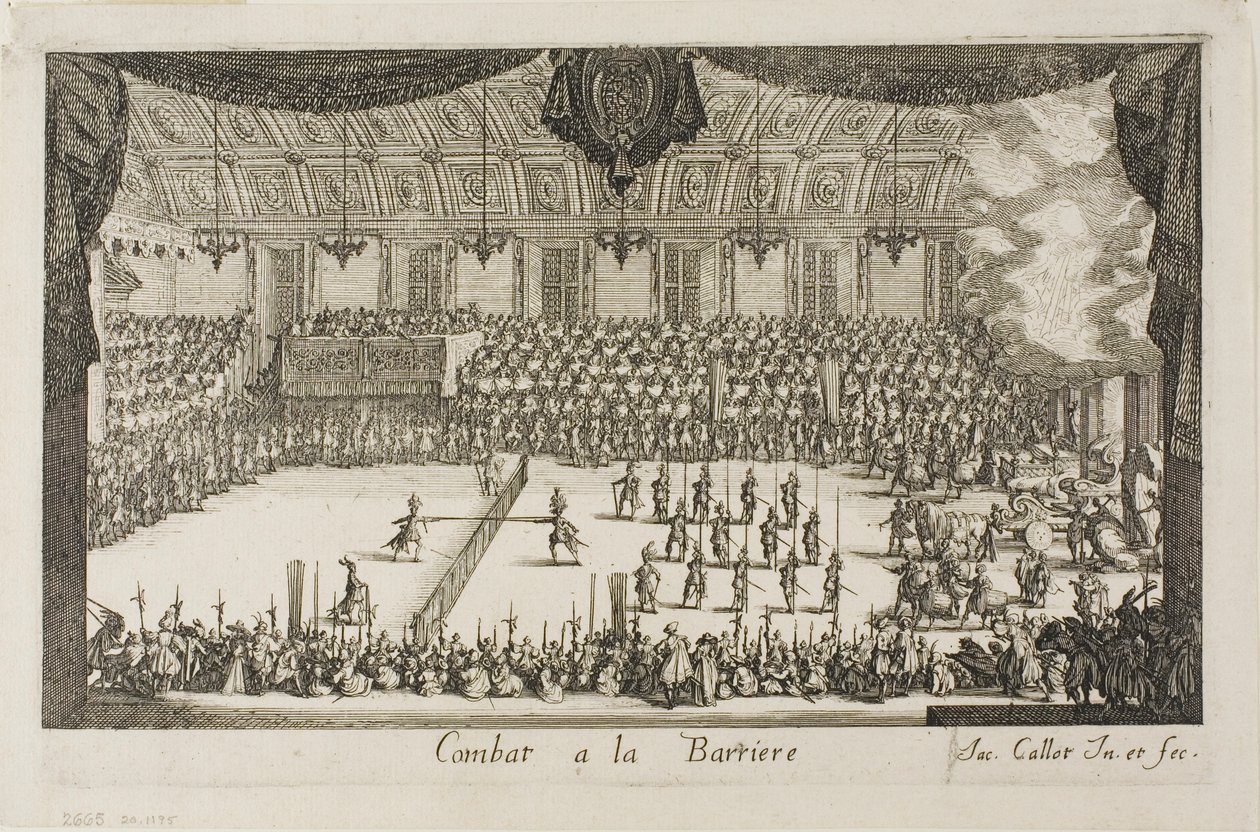 Het grote toernooi: Het gevecht door Jacques Callot