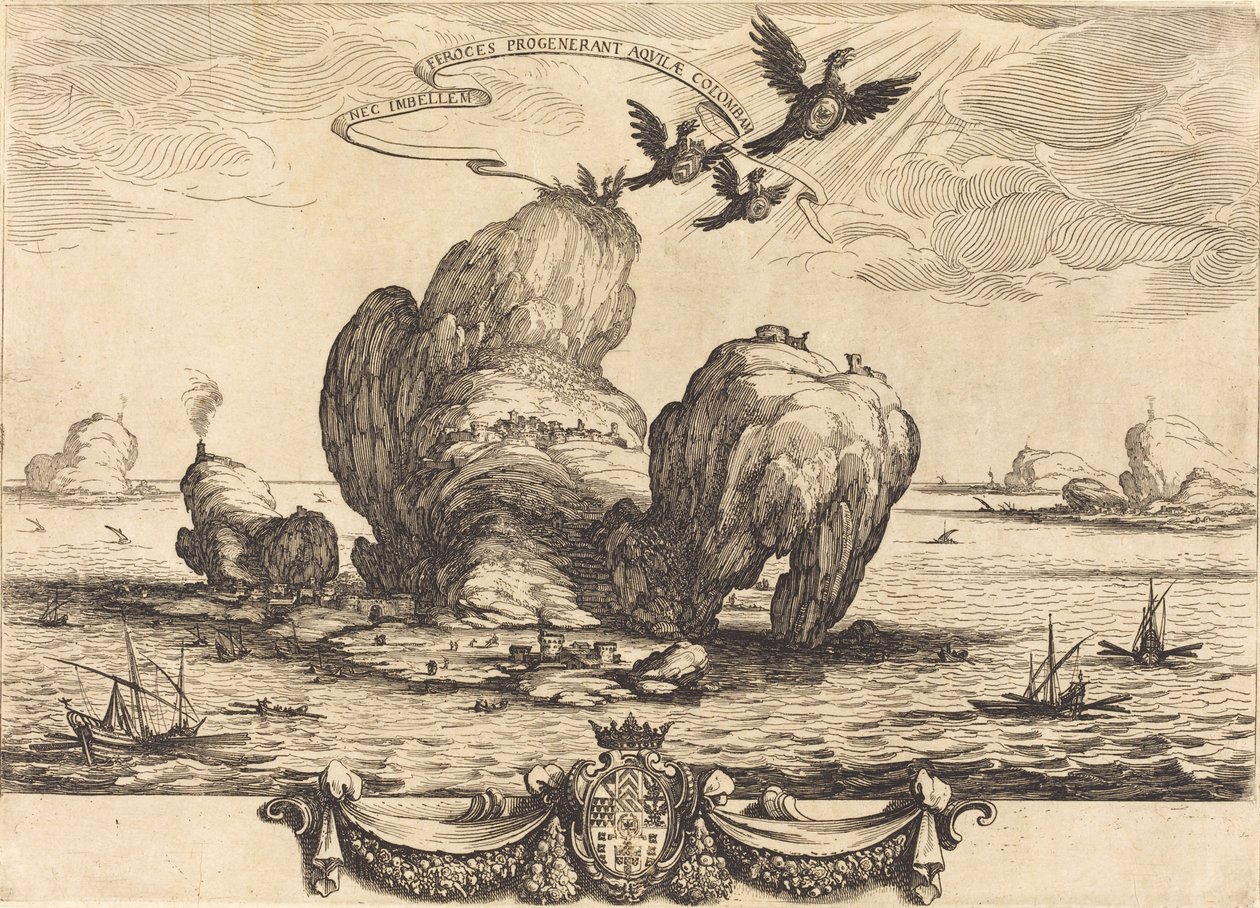 De grote rots door Jacques Callot