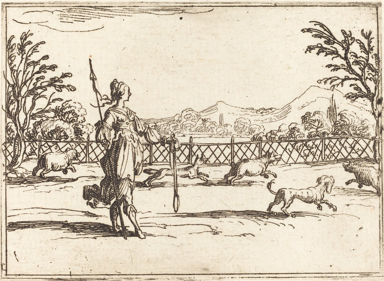 De jageres door Jacques Callot