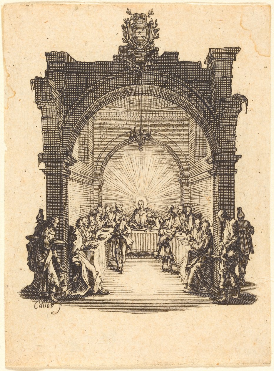 Het Laatste Avondmaal door Jacques Callot