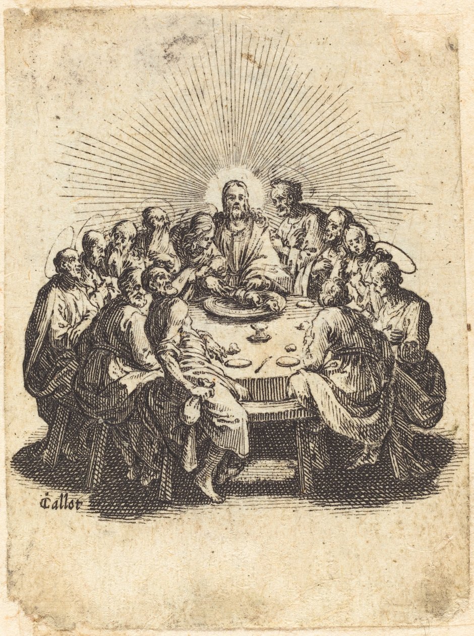 Het Laatste Avondmaal door Jacques Callot