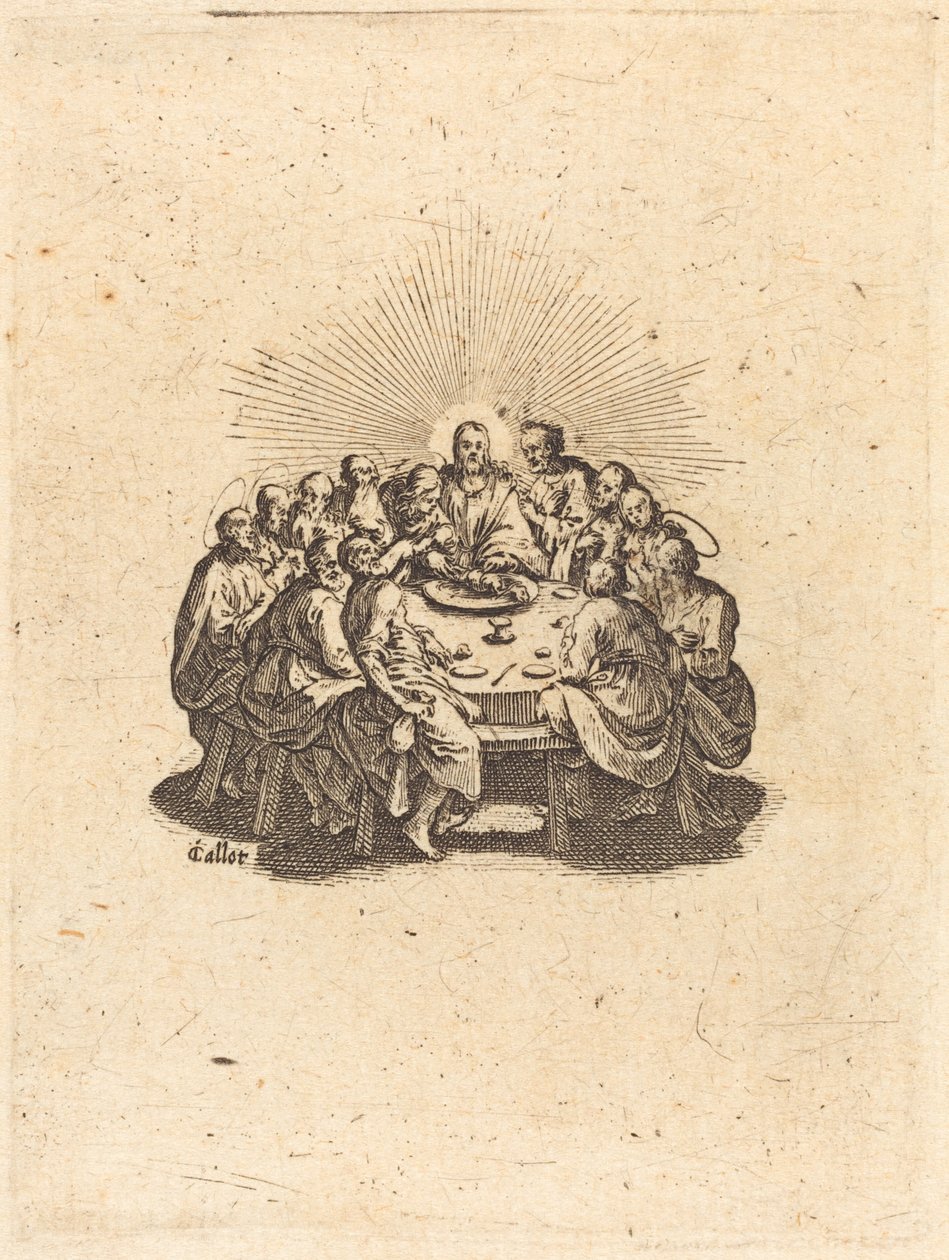 Het laatste avondmaal door Jacques Callot