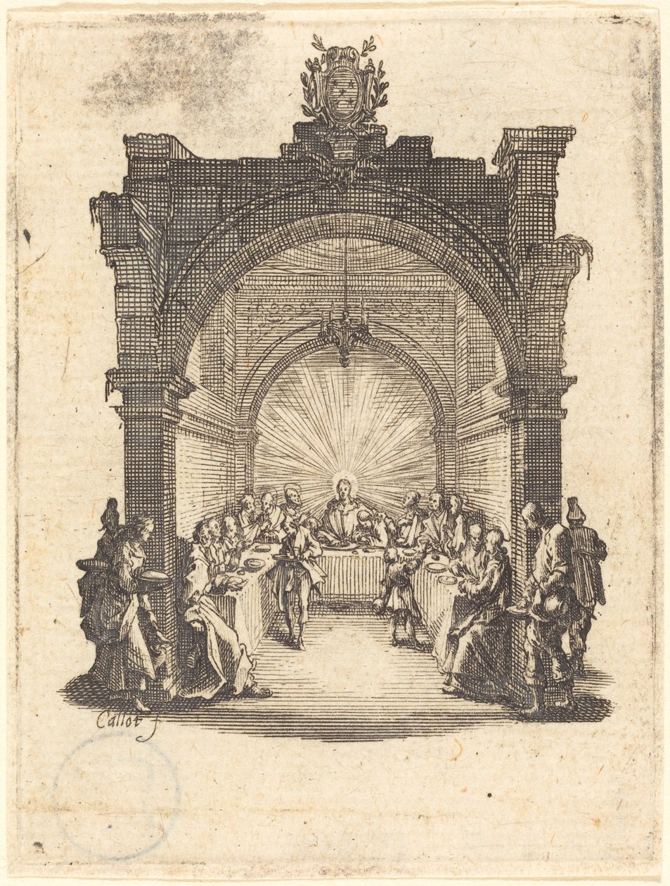Het laatste avondmaal door Jacques Callot