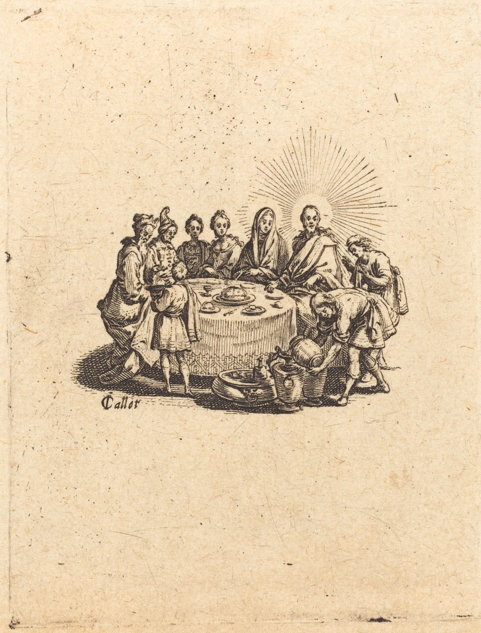 De bruiloft te Kana door Jacques Callot