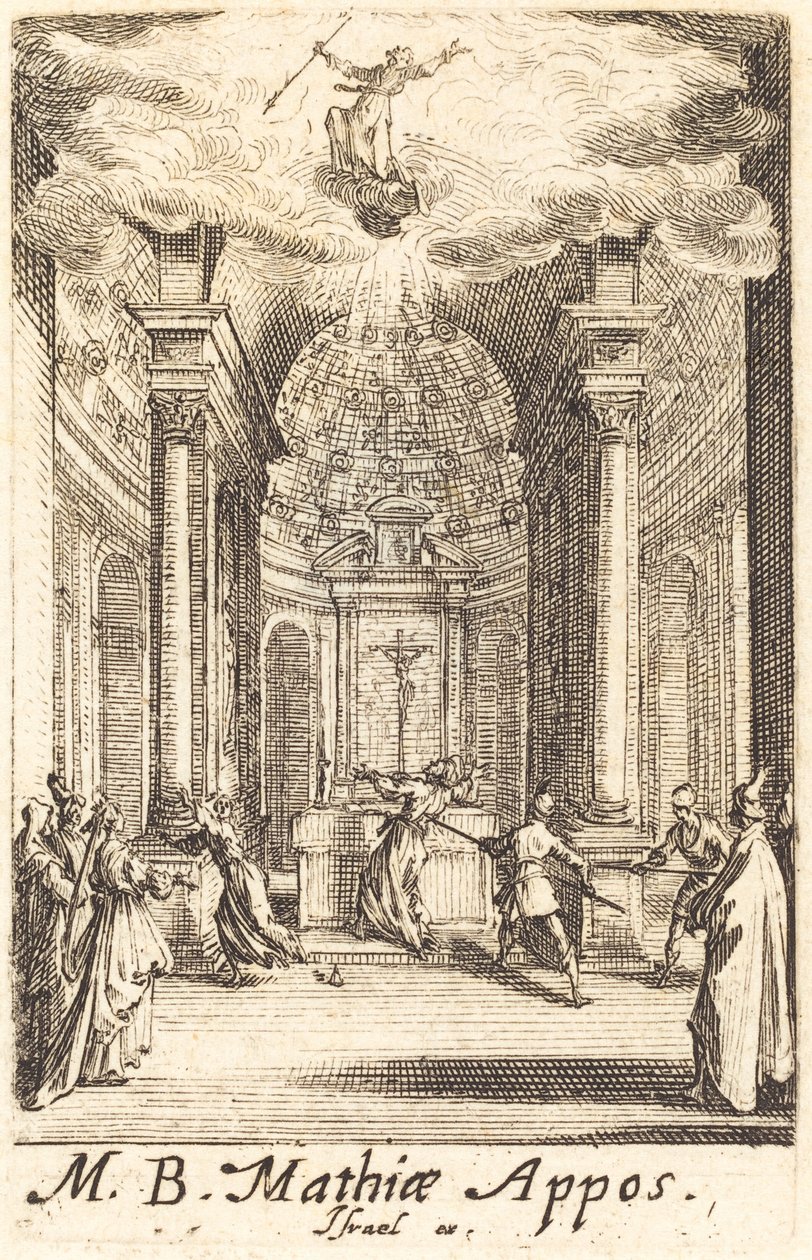 Het martelaarschap van Sint Matthias door Jacques Callot