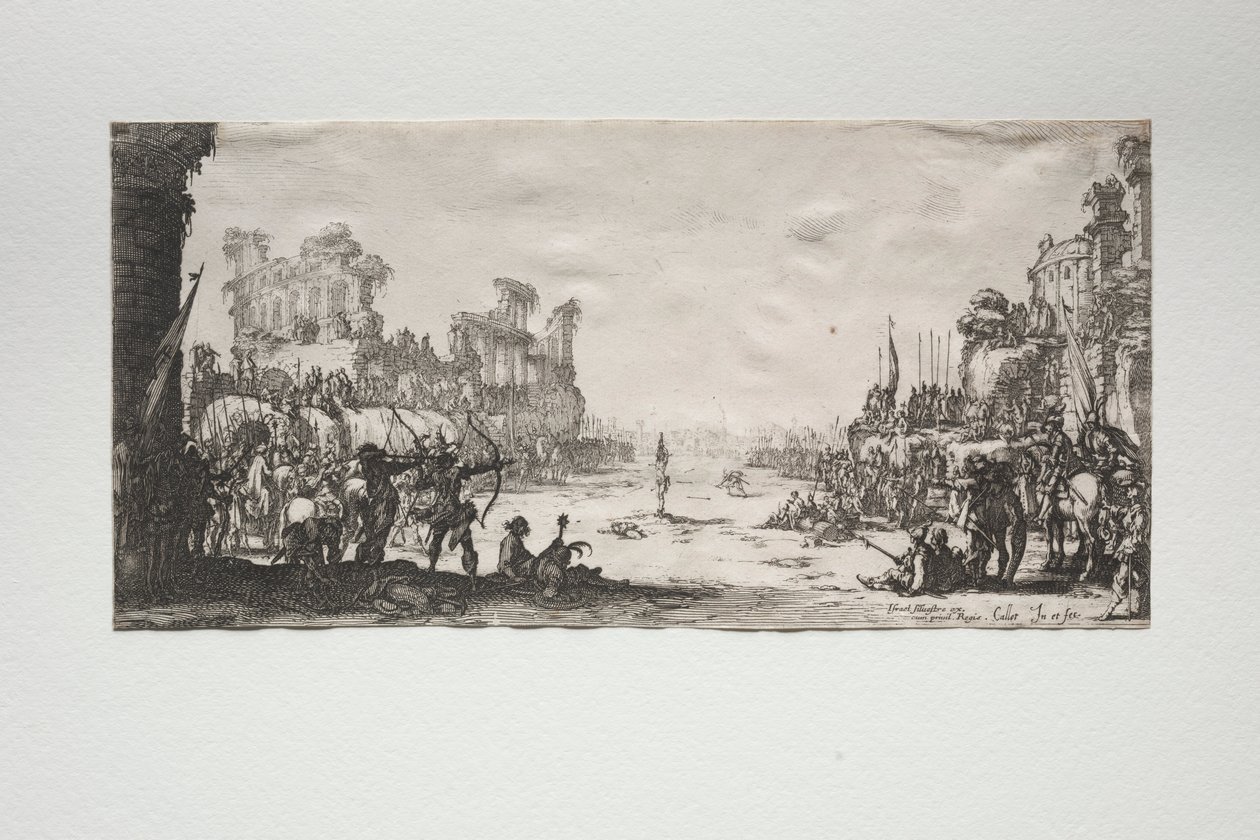Het Martelaarschap van Sint Sebastiaan door Jacques Callot