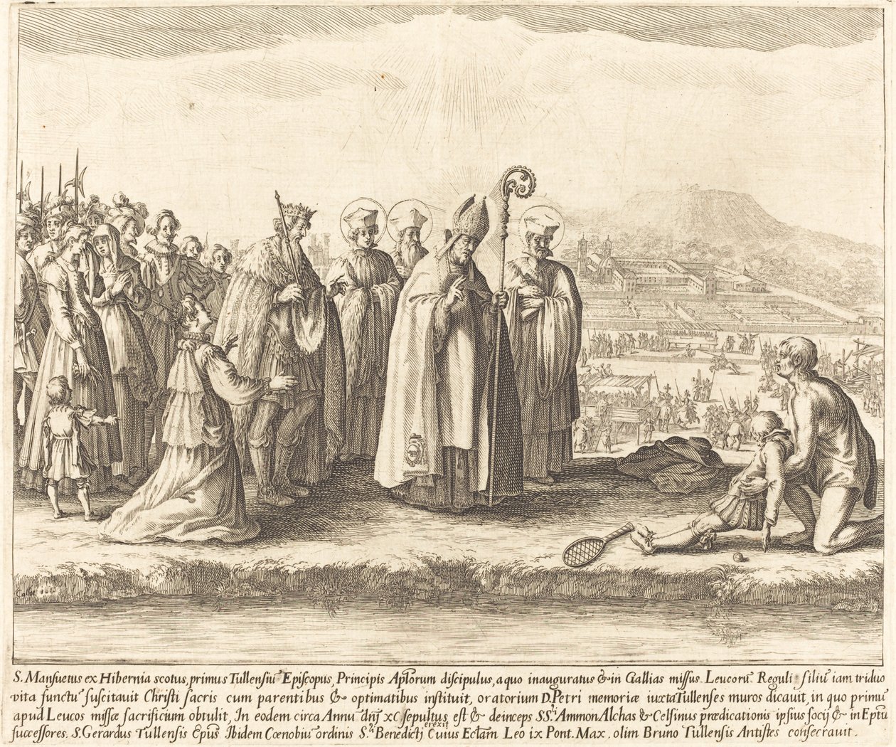 Het Wonder van Sint Mansuy door Jacques Callot