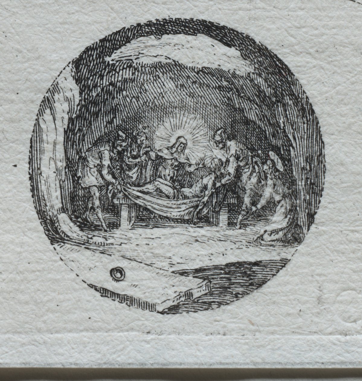 De Mysteries van de Passie: De Graflegging door Jacques Callot
