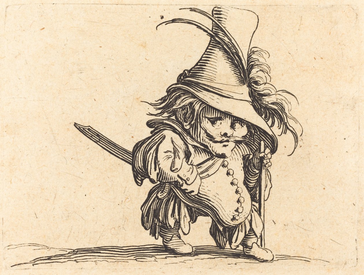 De dikke man met de hoge hoed door Jacques Callot