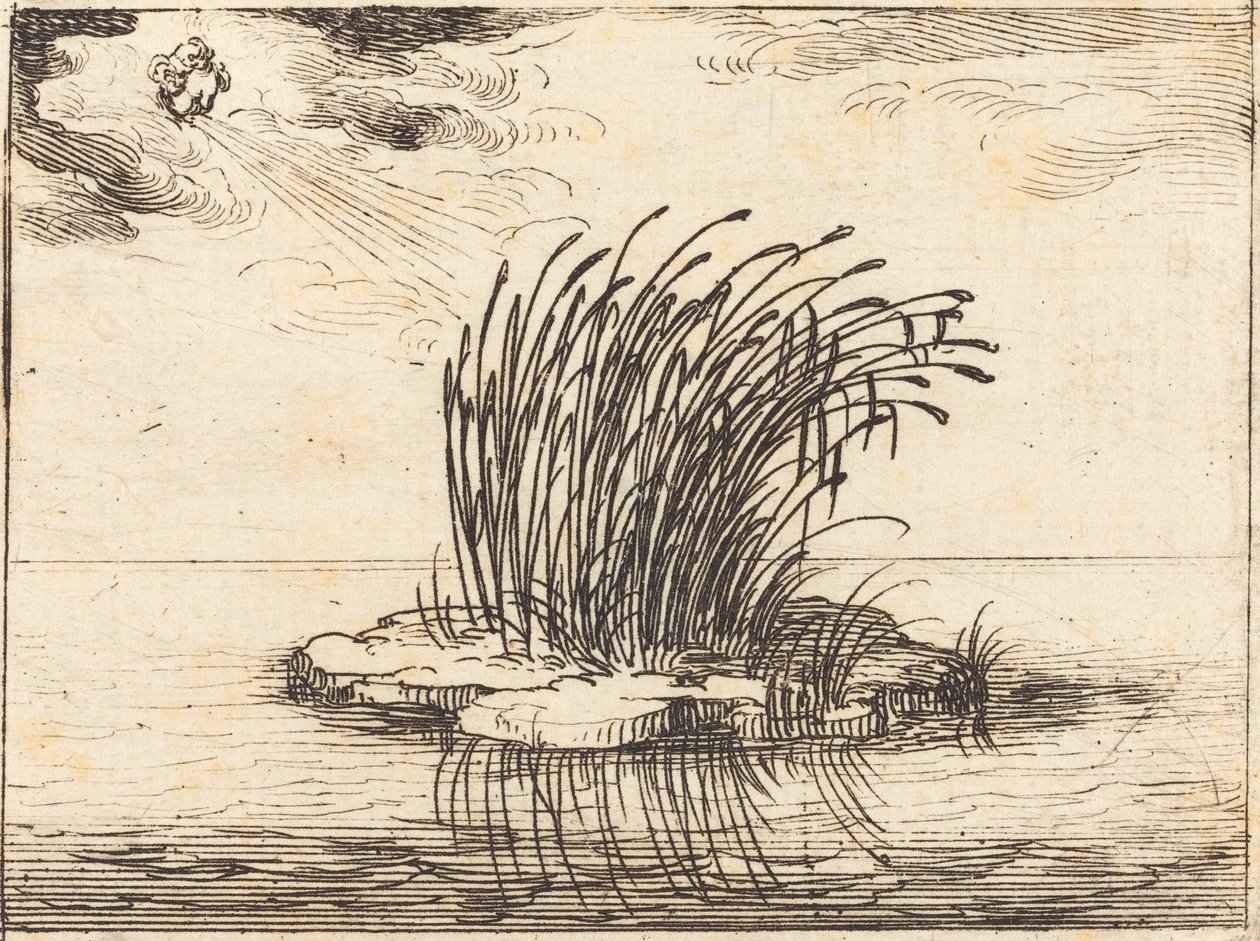 De Rietstengels en de Wind door Jacques Callot
