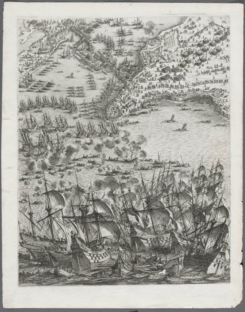 Het Beleg van La Rochelle: Plaat 11 door Jacques Callot