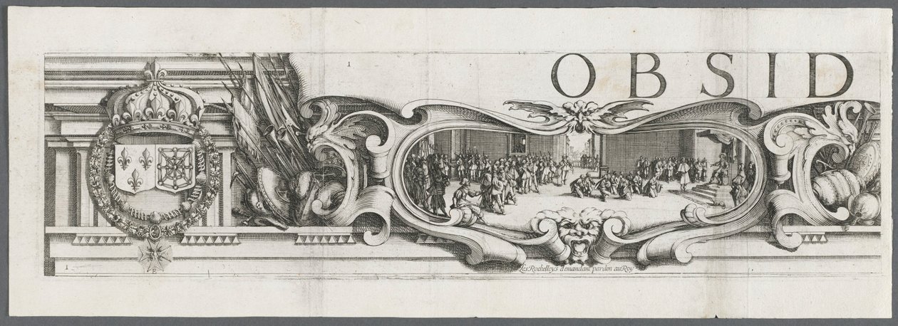 Het beleg van La Rochelle: Plaat 1 door Jacques Callot