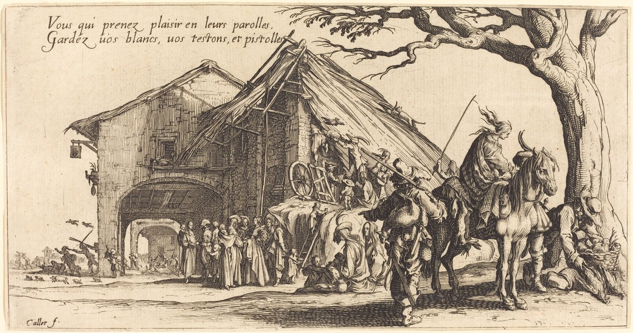 De Stopplaats door Jacques Callot