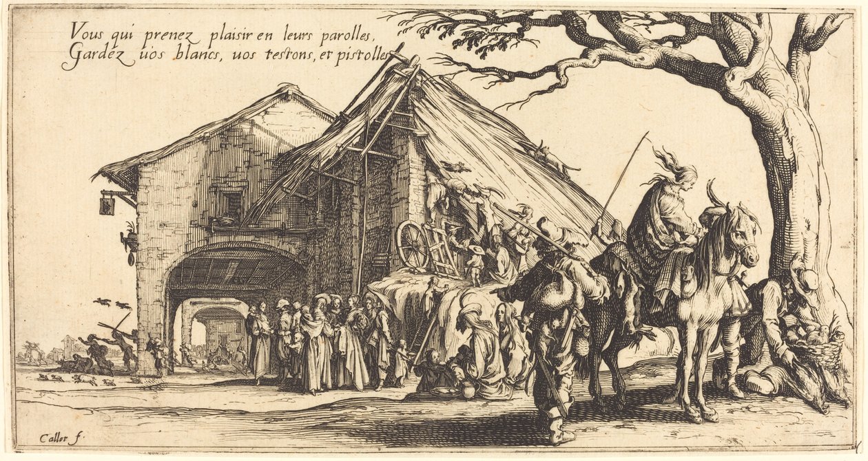 De Stopplaats door Jacques Callot