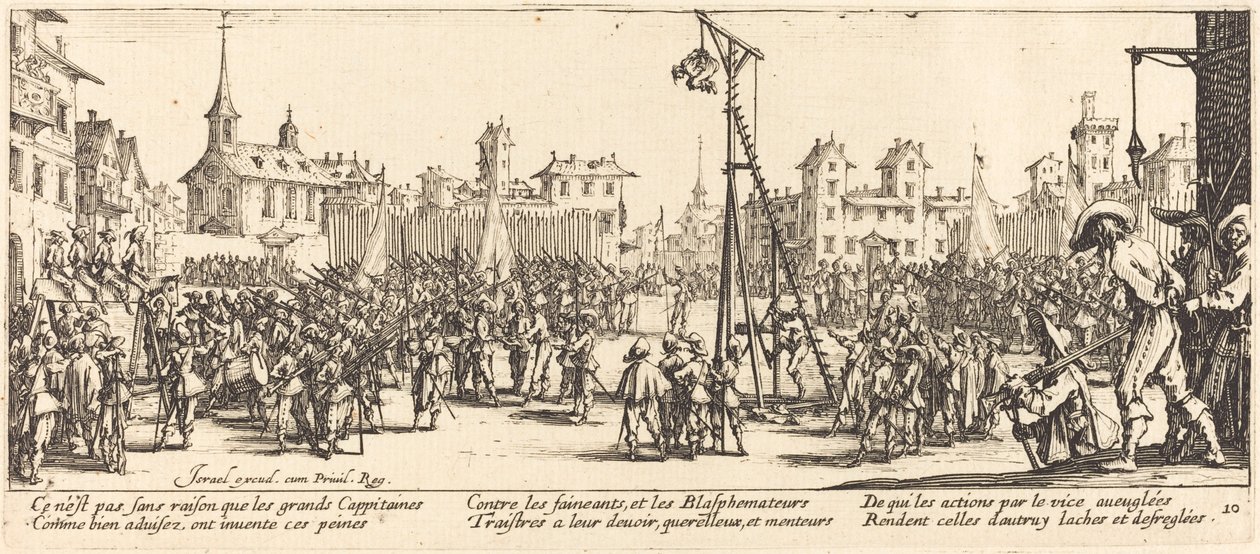 De Strappado door Jacques Callot