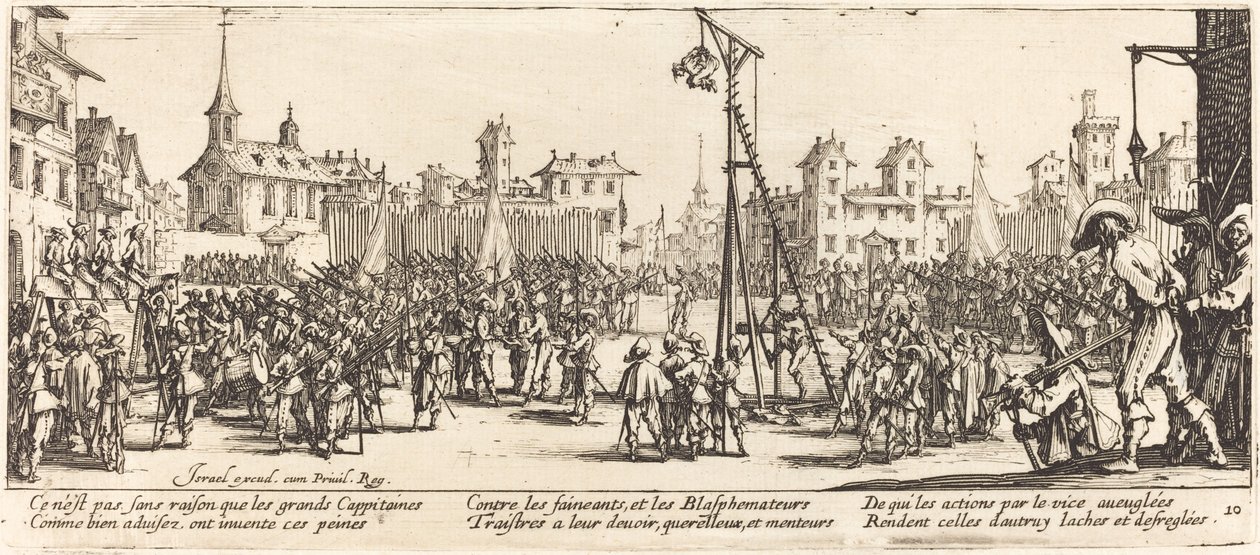 De Strappado door Jacques Callot