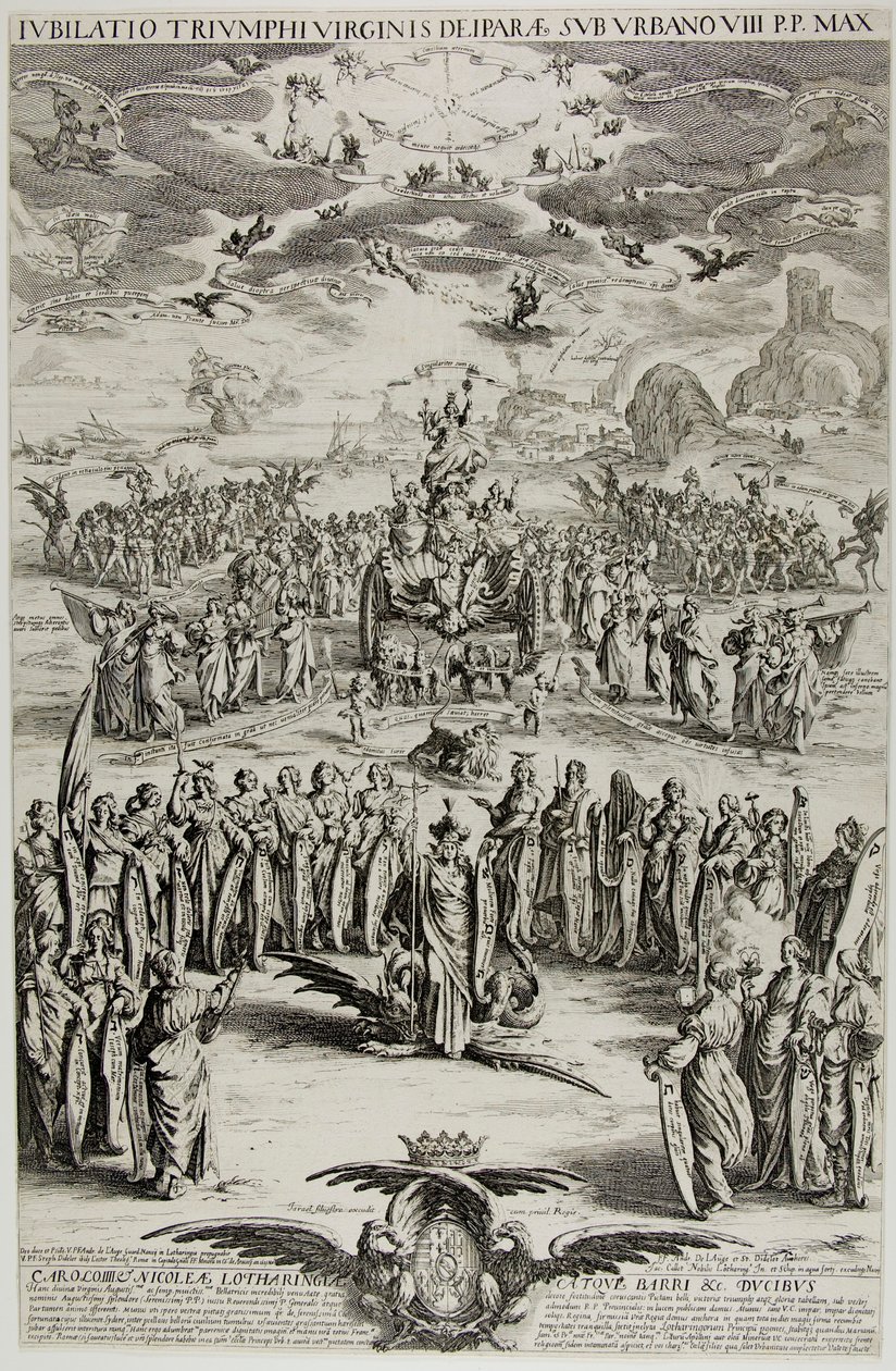 De triomf van de Maagd door Jacques Callot