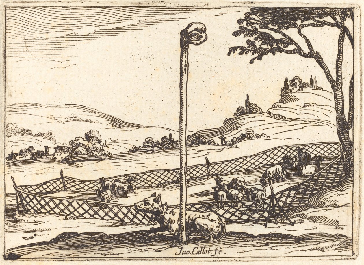 Het waakzame oog door Jacques Callot