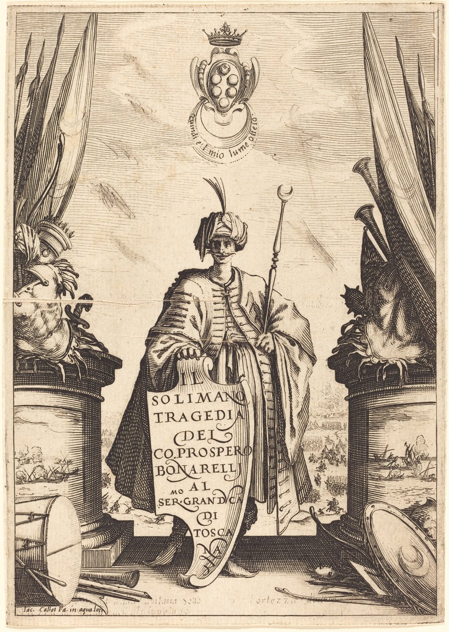 Titelpagina voor "Il Solimano" door Jacques Callot