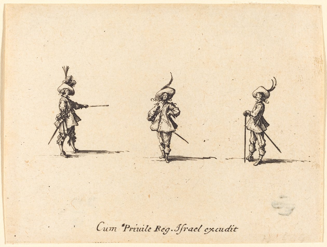 Ongewapende Oefening door Jacques Callot