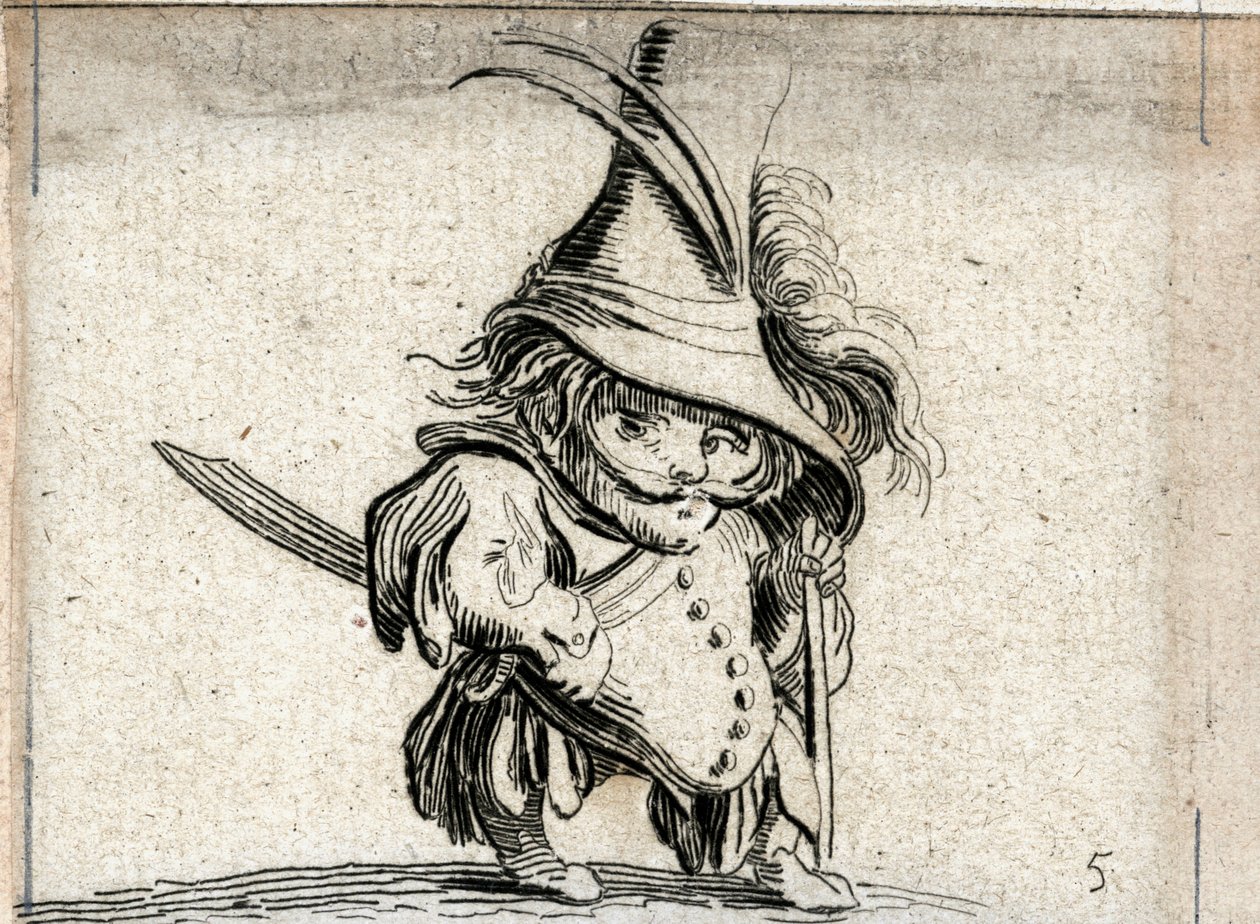 Varie Figure Gobbi ... (gravure) door Jacques Callot