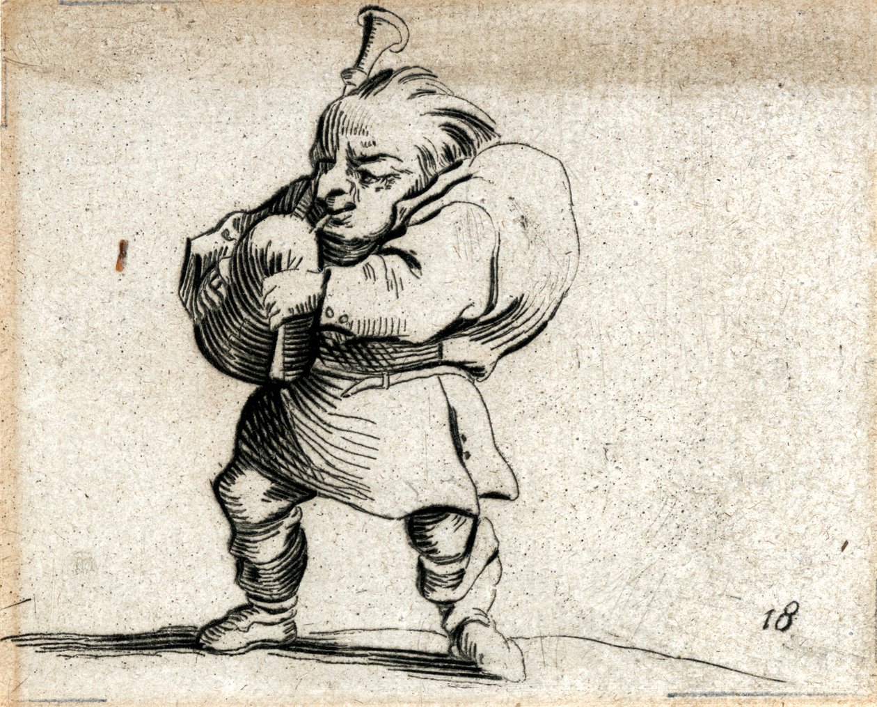 Varie Figure Gobbi ... (gravure) door Jacques Callot