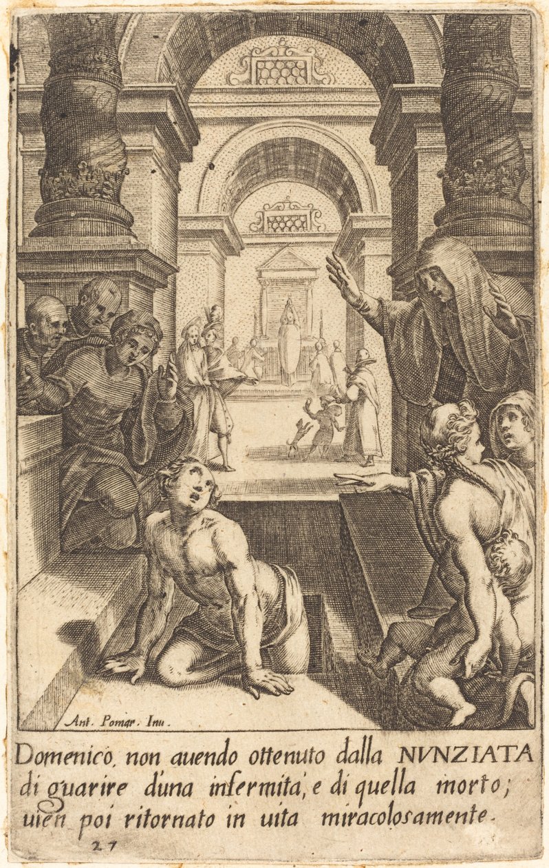 Domenico door Jacques Callot after Antonio Circignani
