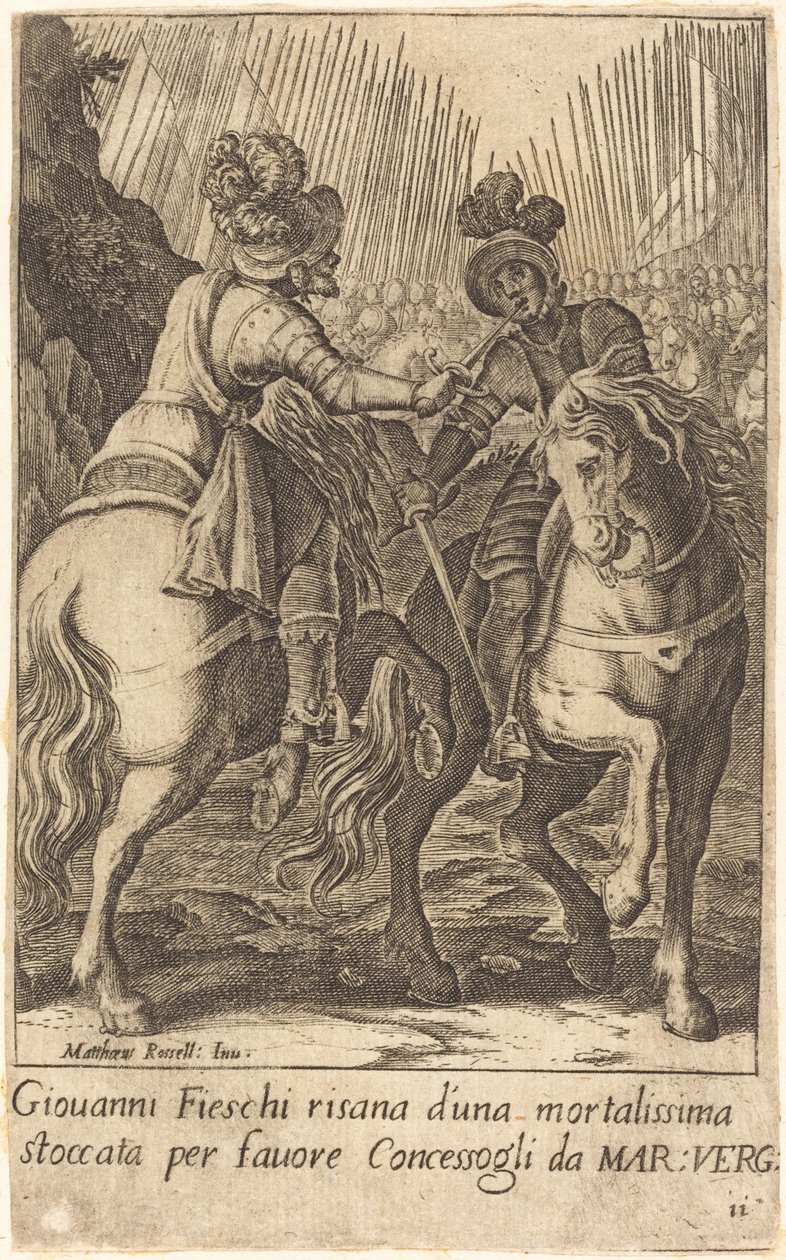 Giovanni Fieschi door Jacques Callot after Matteo Rosselli