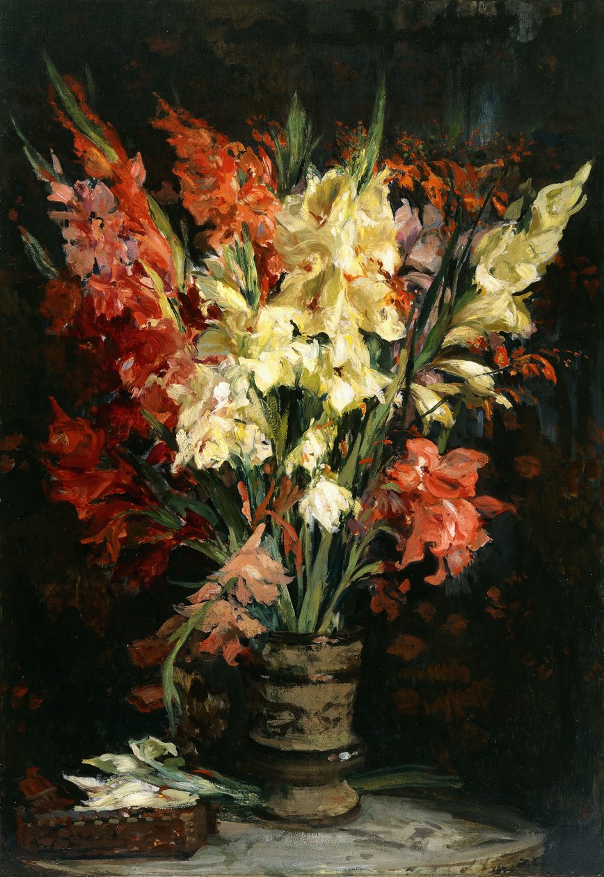 Gladiolen, 1924 door Jacques Emile Blanche