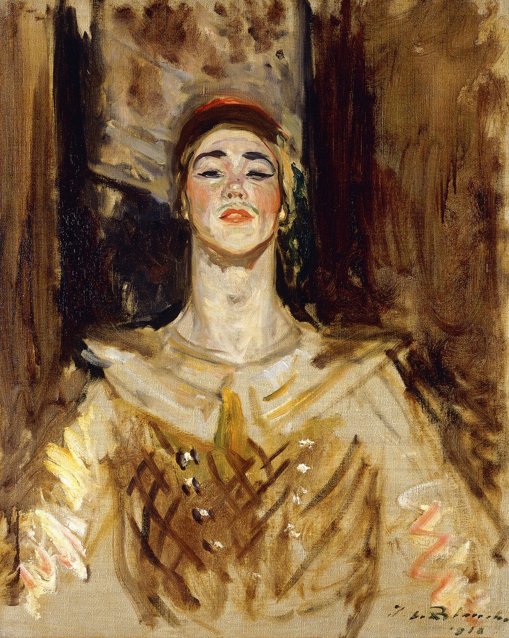Nijinsky in Les Orientales door Jacques Emile Blanche