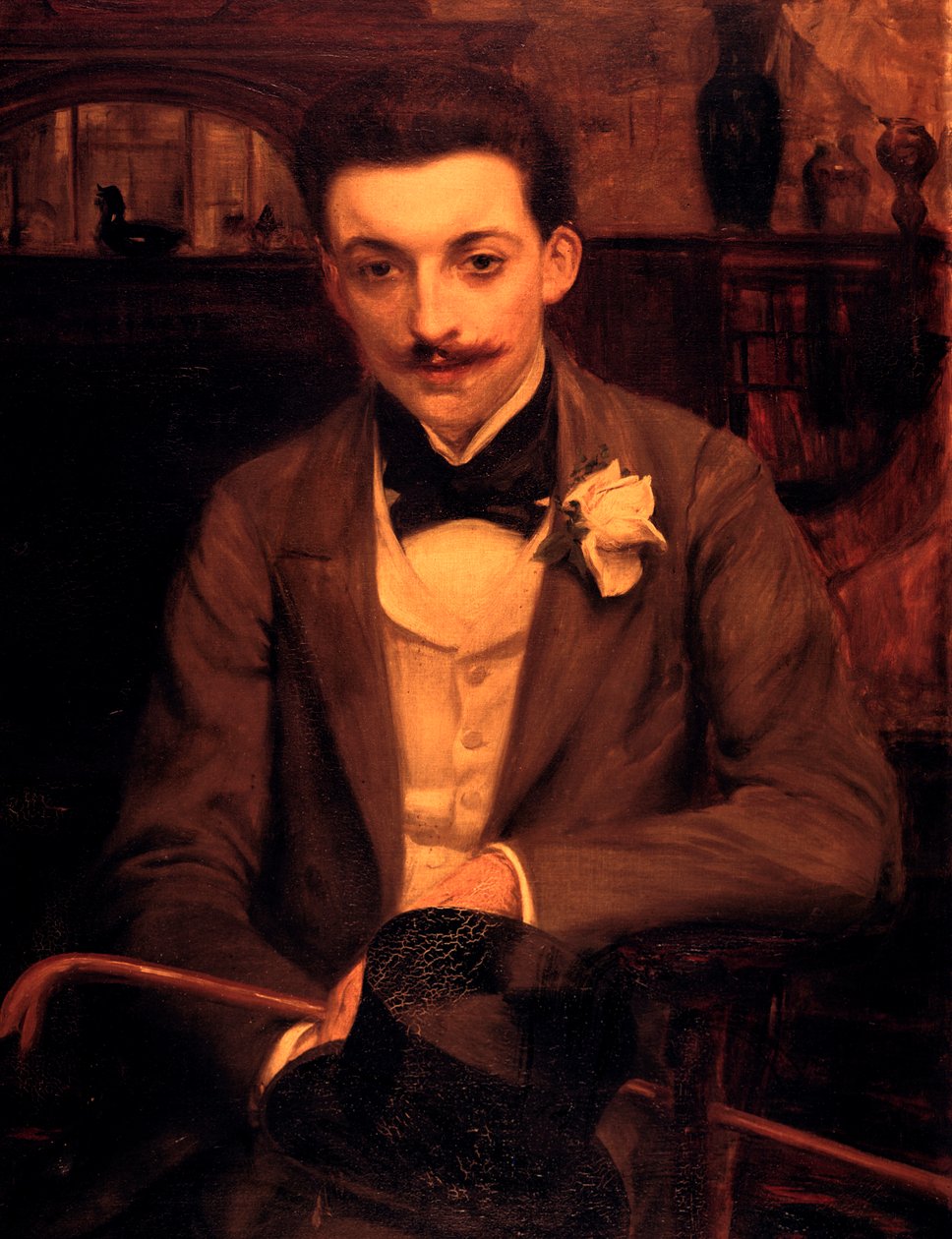 Portret van P. Louys, c1861-1942 door Jacques Emile Blanche