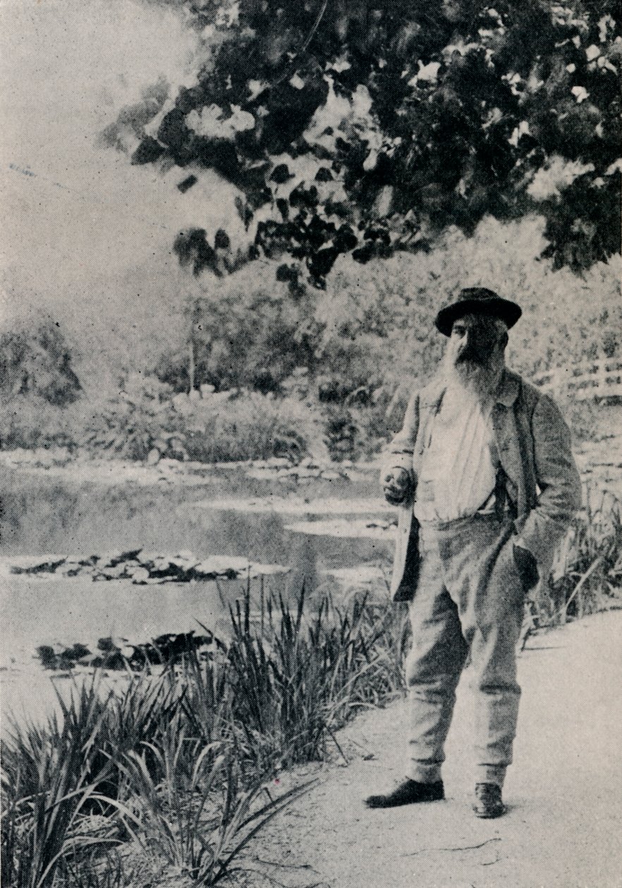 Claude Monet, Giverny, 1905 door Jacques Ernest Bulloz