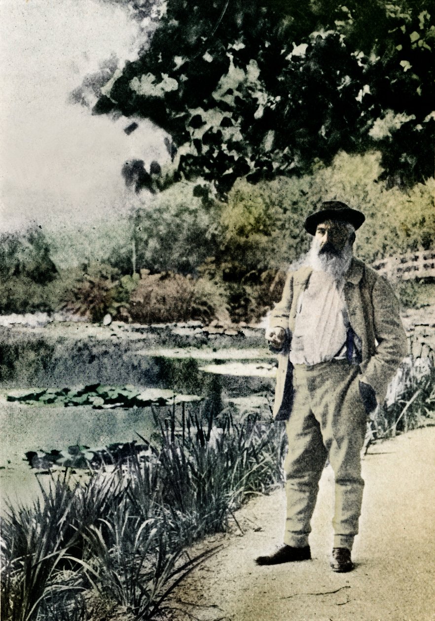 Claude Monet, Giverny door Jacques Ernest Bulloz