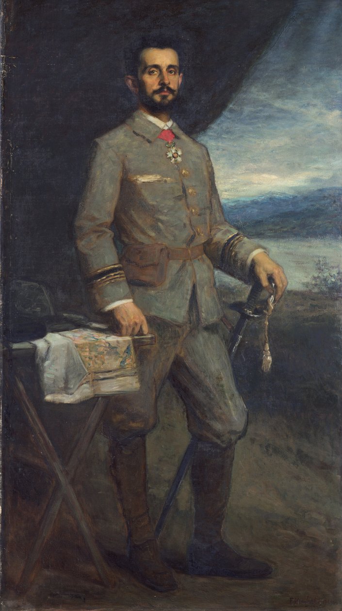Commandant Jean-Baptiste Marchand (1863-1934) door Jacques Fernand Humbert
