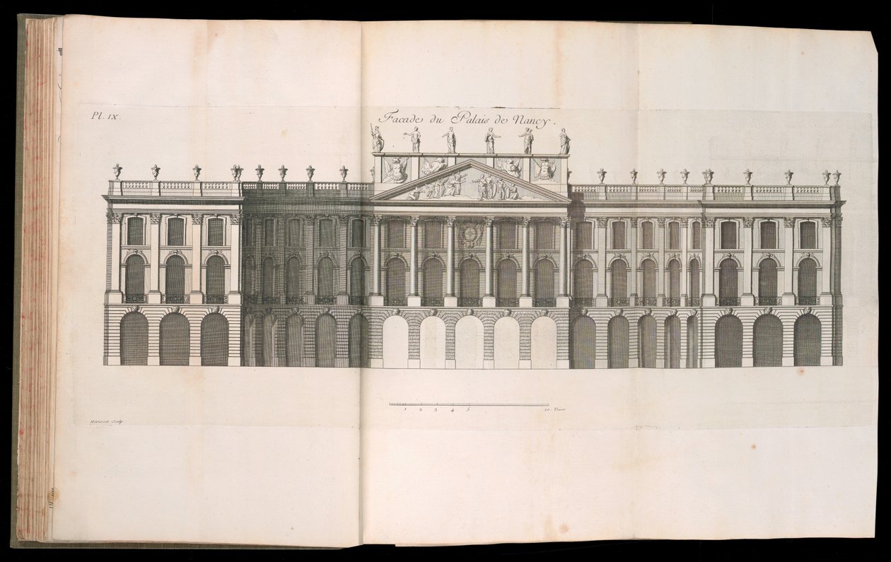 Gebonden Prent (Frankrijk) door Jacques François Blondel